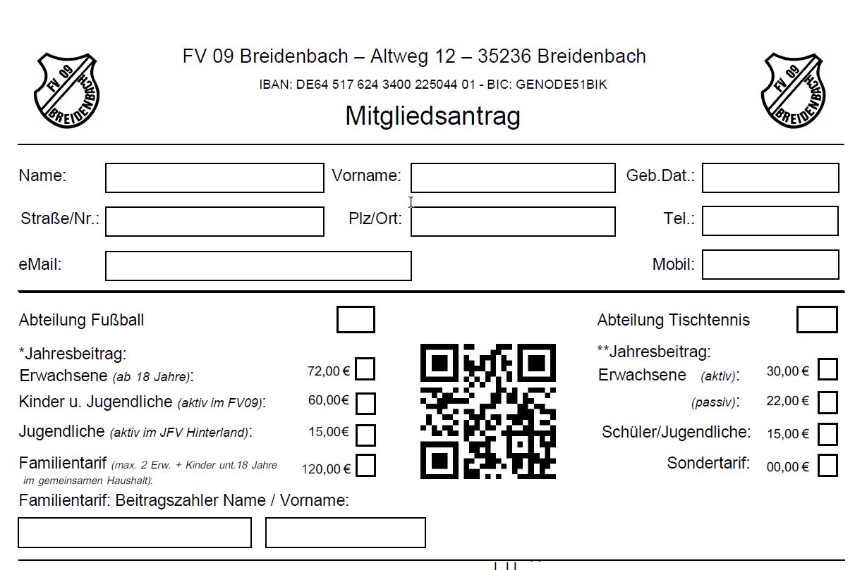 Mitgliedsantrag 2024 FV 09 Breidenbach