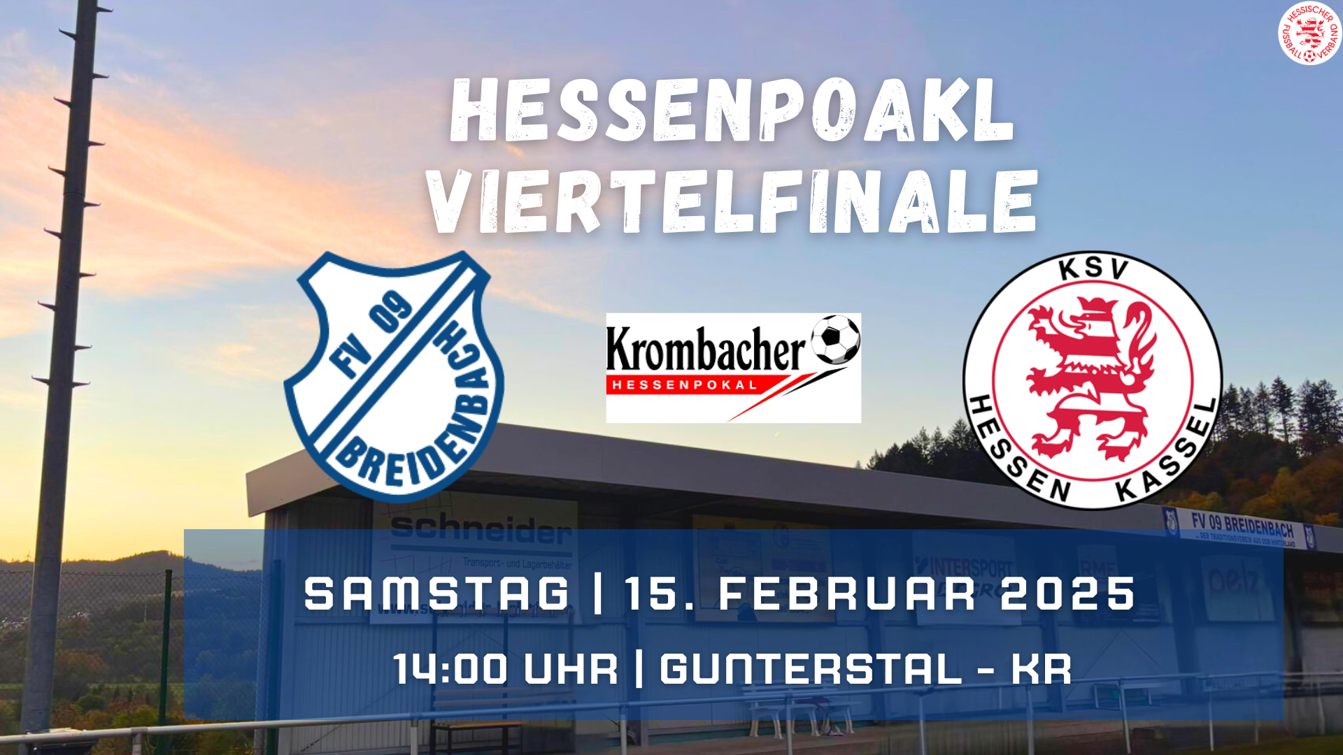 Vorbericht Hessenpokal FV09 - KSV Hessen Kassel - FV 09 Breidenbach